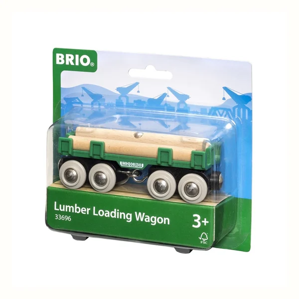 BRIO World Wagon do przewozu drewna (33696)