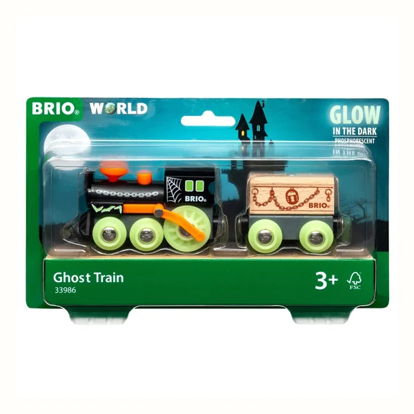 BRIO World Nawiedzony pociąg świecący w ciemności (33986)