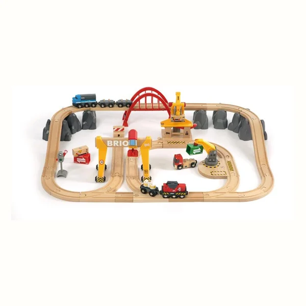 BRIO World Cargo, duży zestaw kolejowy Deluxe (33097)