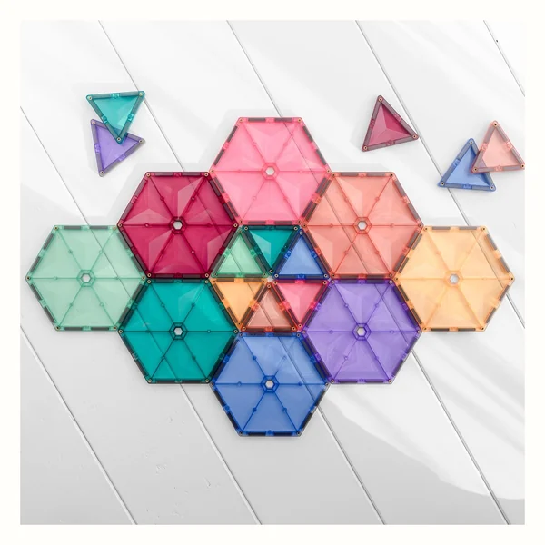 Klocki magnetyczne Connetix Pastel Geometry Pack, 40 elementów
