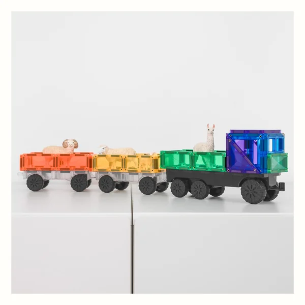 Klocki magnetyczne Connetix Rainbow Transport Pack, 50 elementów