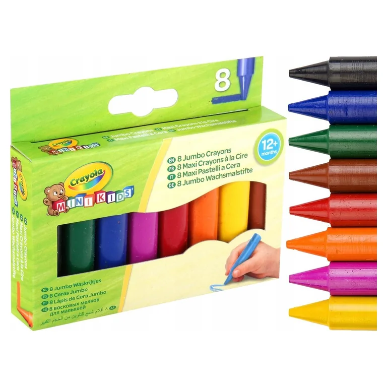 Crayola Pierwsze kredki świecowe Jumbo – 8 kolorów