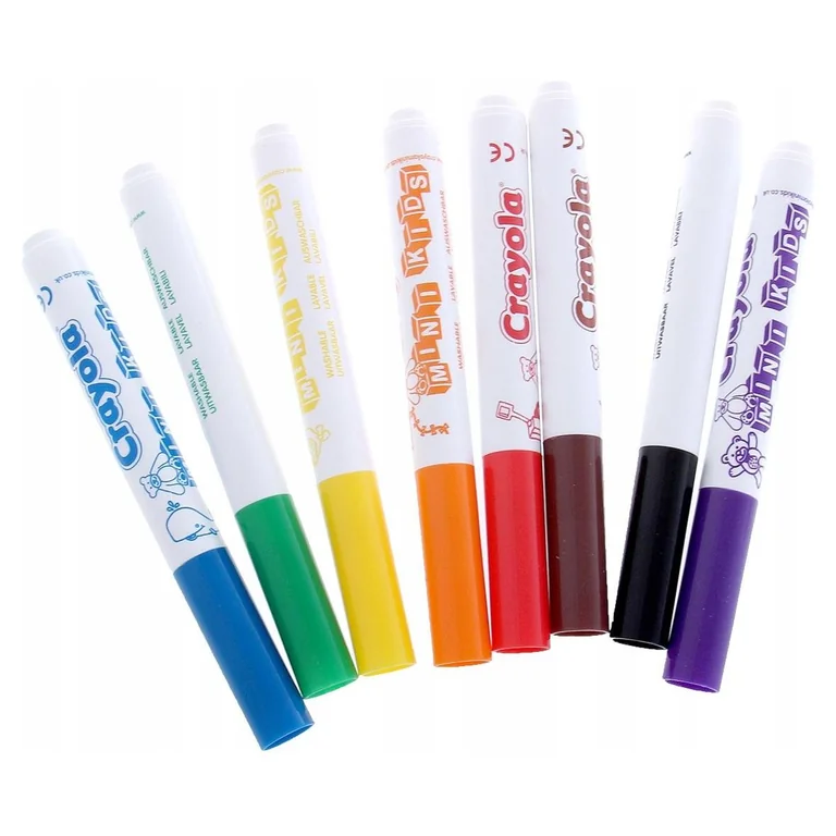 Crayola Washable Markers — zmywalne flamastry 8 kolorów