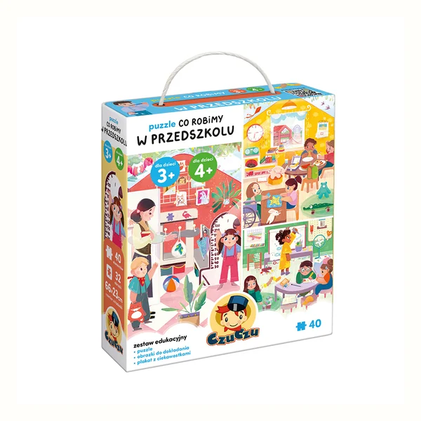 CzuCzu Puzzle Co robimy w przedszkolu (40 elementów) 3+