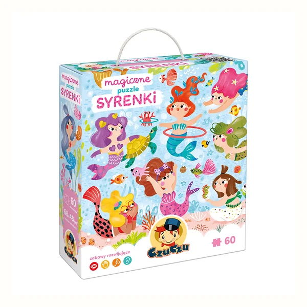 CzuCzu Magiczne puzzle Syrenki (60 elementów) 4+