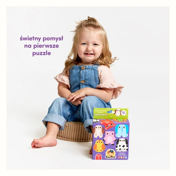 CzuCzu Moje pierwsze puzzle Zwierzątka (7 układanek, 14 elementów) 15m+