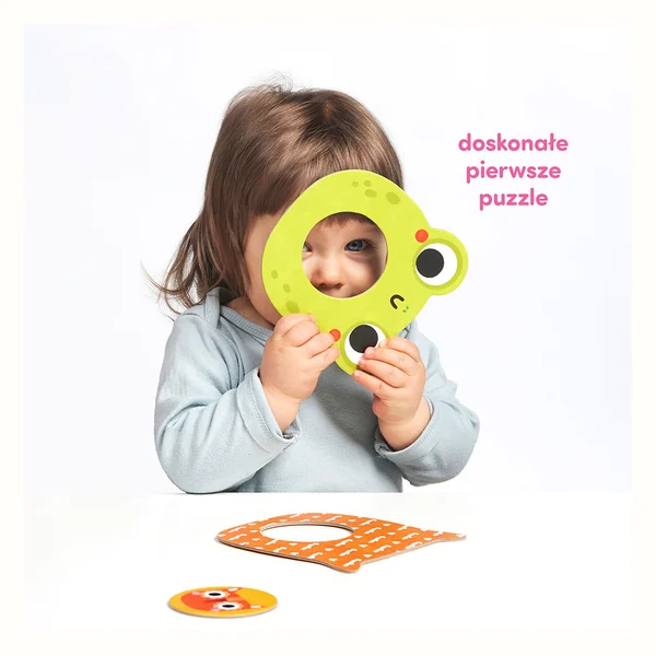 CzuCzu Moje puzzle z dziurką Zwierzątka 12m+
