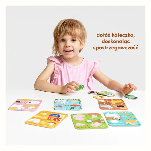 CZUCZU PUZZLE ZWIERZĘTA MAŁE I DUŻE 6 układanek 2+