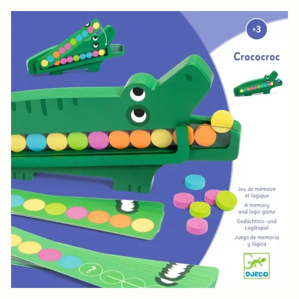 Djeco Crococroc drewniana gra Krokodyl