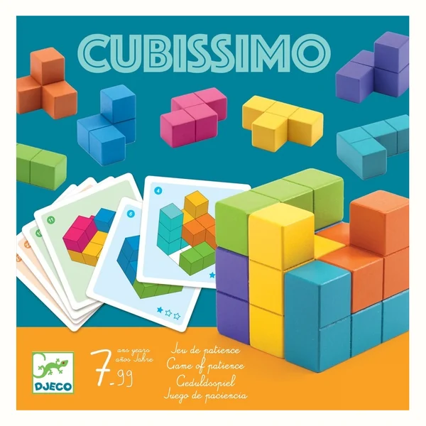 Djeco Cubissimo, drewniana układanka przestrzenna 7+