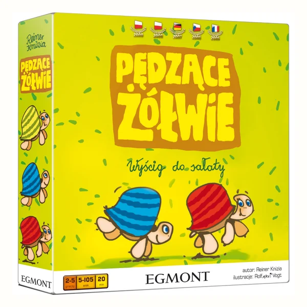 PĘDZĄCE ŻÓŁWIE Gra planszowa EGMONT