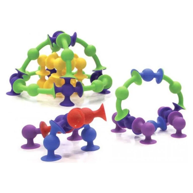 Fat Brain Toys Squigz — przyssawki sensoryczne 24 el.