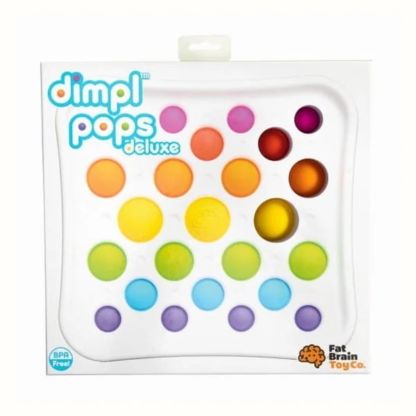 DIMPL POPS DELUXE FAT BRAIN Wyciskanka sensoryczna kolorowe bąbelki