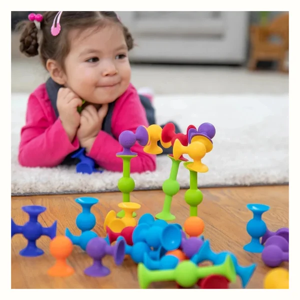 Klocki przyssawki Squigz, zestaw startowy 22 elementy, Fat Brain Toys