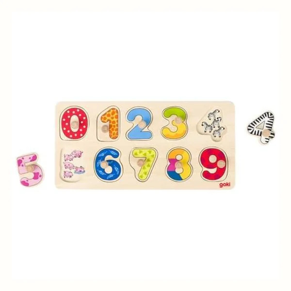 Drewniane puzzle Cyferki Goki