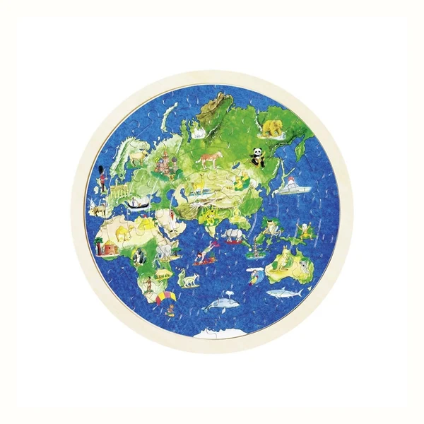 Goki Puzzle dwustronne Kula ziemska / mapa świata (57666)