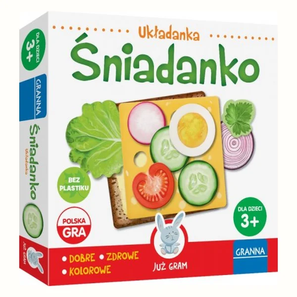 Gra dla najmłodszych UKŁADANKA ŚNIADANKO Granna 2+