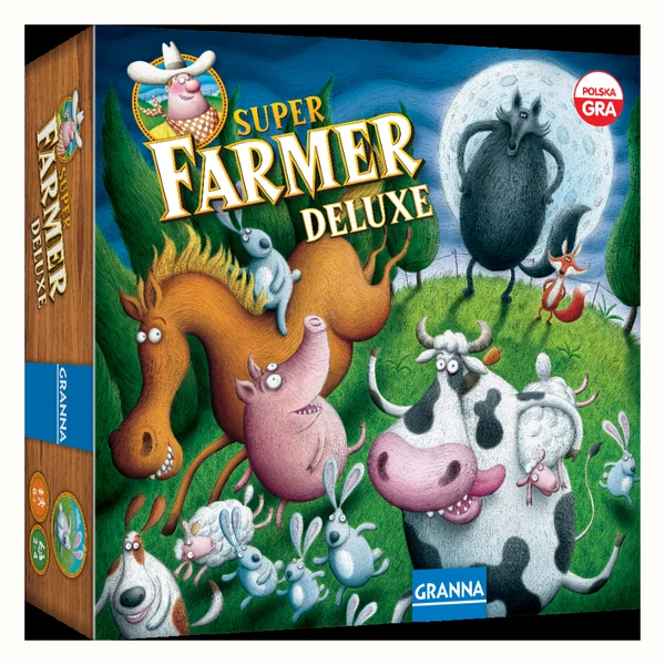 GRA PLANSZOWA SUPERFARMER DELUXE FARMA GRANNA 6+