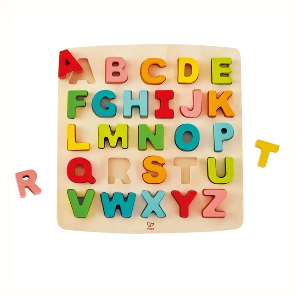 Hape Chunky Alphabet Puzzle, drewniana układanka z literami