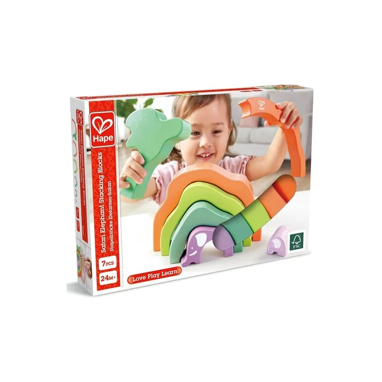 Hape Klocki do nakładania Safari (E0489)