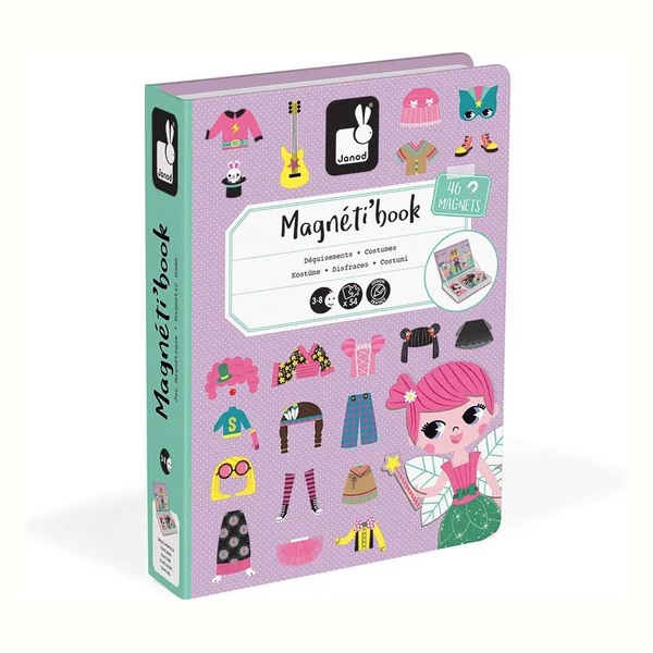 Janod Magnetibook Kostiumy dziewczynka