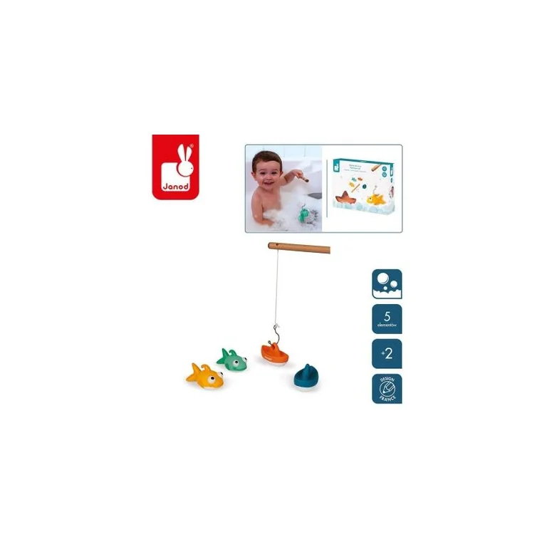 Janod Rybki magnetyczne do kąpieli — 4 rybki