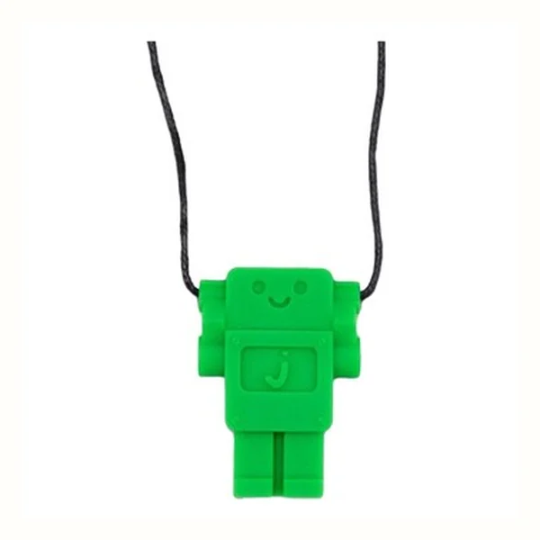 Jellystone Designs Robot Zielony gryzak logopeda