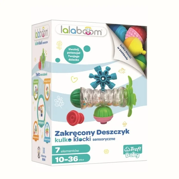 Kulko klocki Lalaboom Zakręcony Deszczyk Trefl