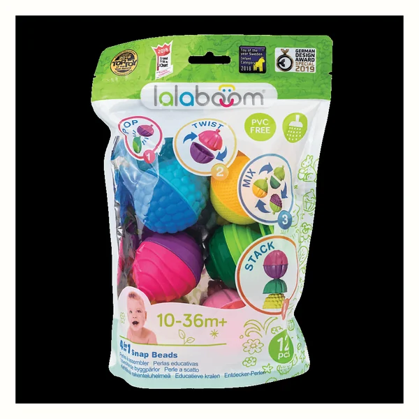 Lalaboom kulko-klocki sensoryczne, zestaw 12 elementów (Trefl Baby)