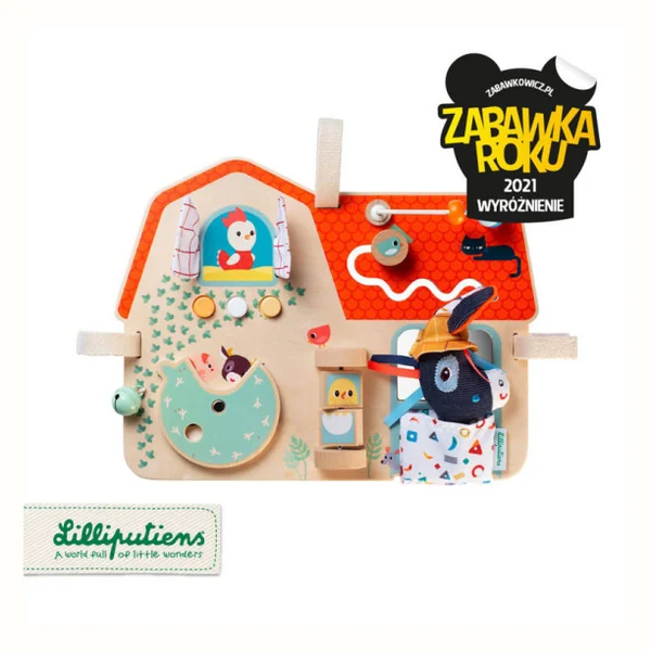 Lilliputiens Drewniana tablica manipulacyjna Farma