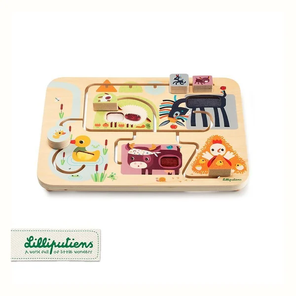 Lilliputiens Drewniany labirynt sensoryczny Farma