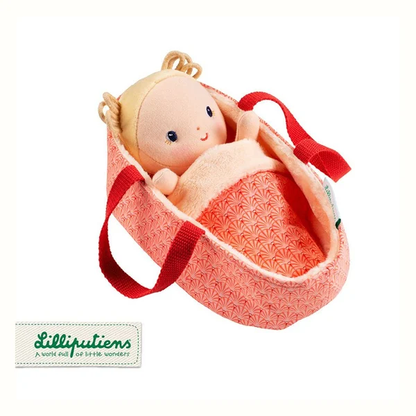Lilliputiens Lalka dzidziuś Anais w koszyczku z ubrankiem i kocykiem
