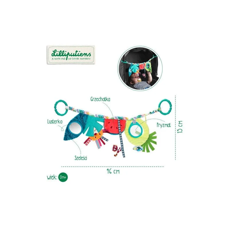 Lilliputiens Zawieszka do wózka Słonica Ella