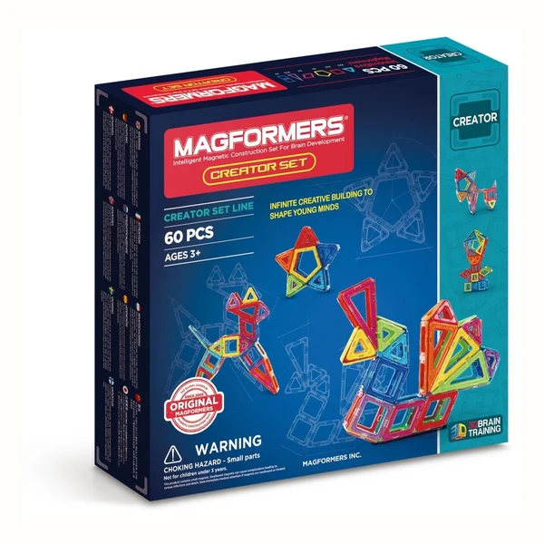 Magformers Creator Set, klocki magnetyczne, 60 elementów