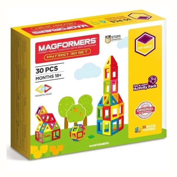 Magformers My First Set, klocki magnetyczne, 30 elementów