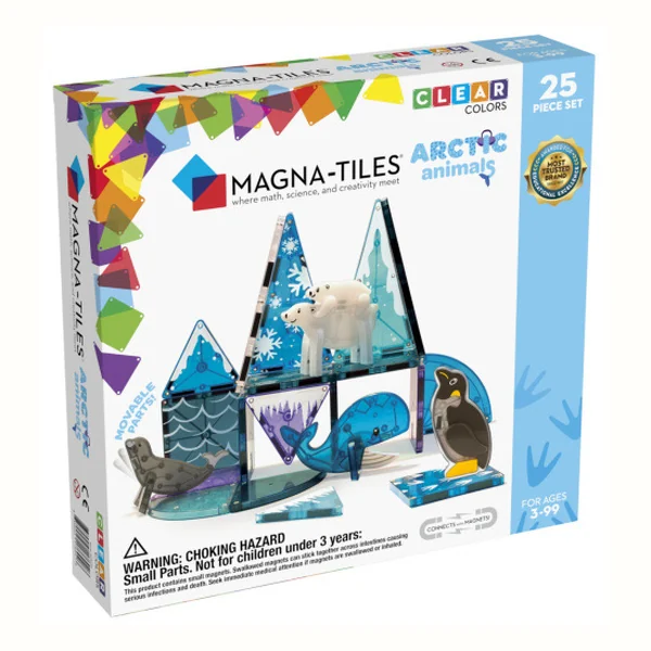 Klocki magnetyczne zwierzęta Arctic Animals 25 elementów Magna-Tiles
