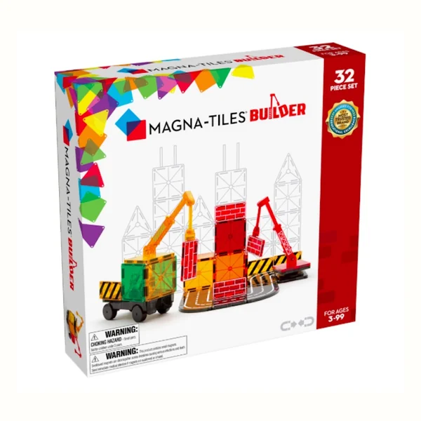 Magna-Tiles klocki magnetyczne Builder 32 elementy