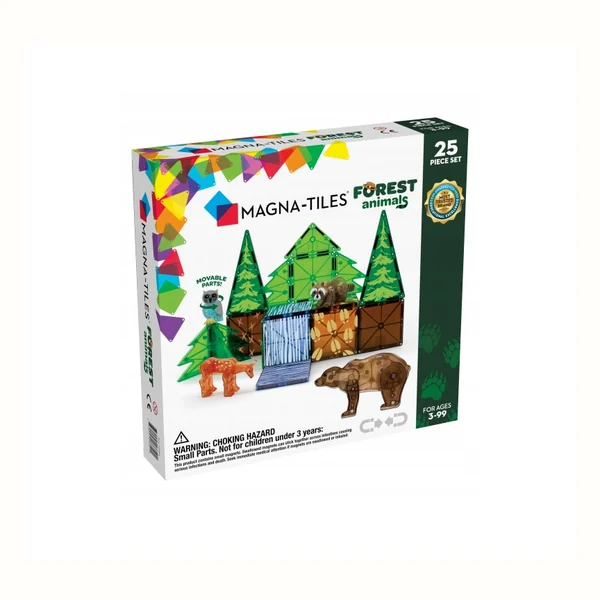 Magna-Tiles klocki magnetyczne Forest Animals 25 elementów