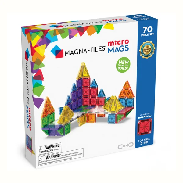Magna-Tiles microMAGS 70 elementów