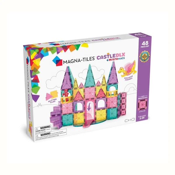 Magna-Tiles zestaw magnetyczny Castle DLX 48 części