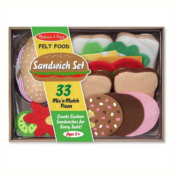Melissa & Doug Filcowe Kanapki, zestaw 33 elementy