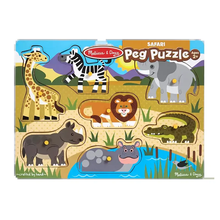 Melissa & Doug Puzzle drewniane Zoo 8 elementów