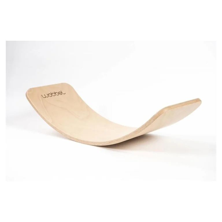 Wobbel Balance Board — drewniana deska balansująca (naturalna)