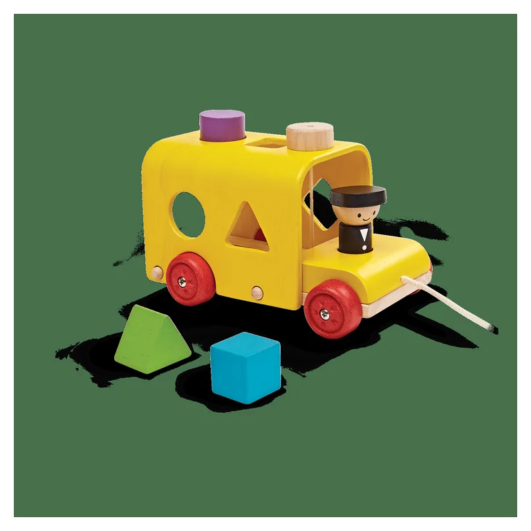 PlanToys Sorter Mini Pojazdy — kształty i kolory