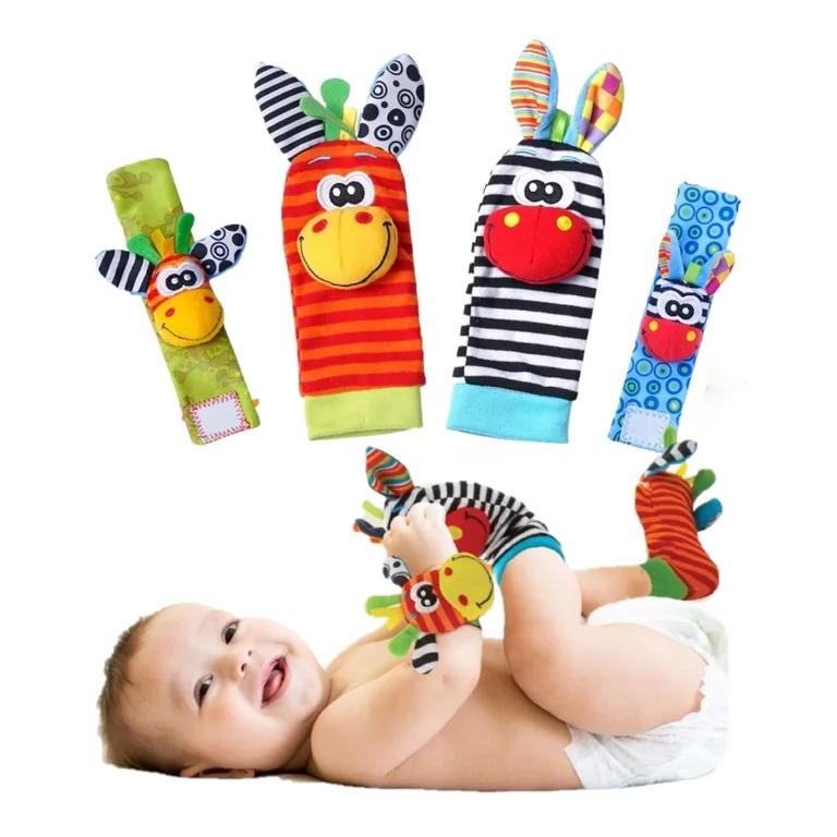 Playgro - Grzechotki na rączkę i nóżkę (zestaw)