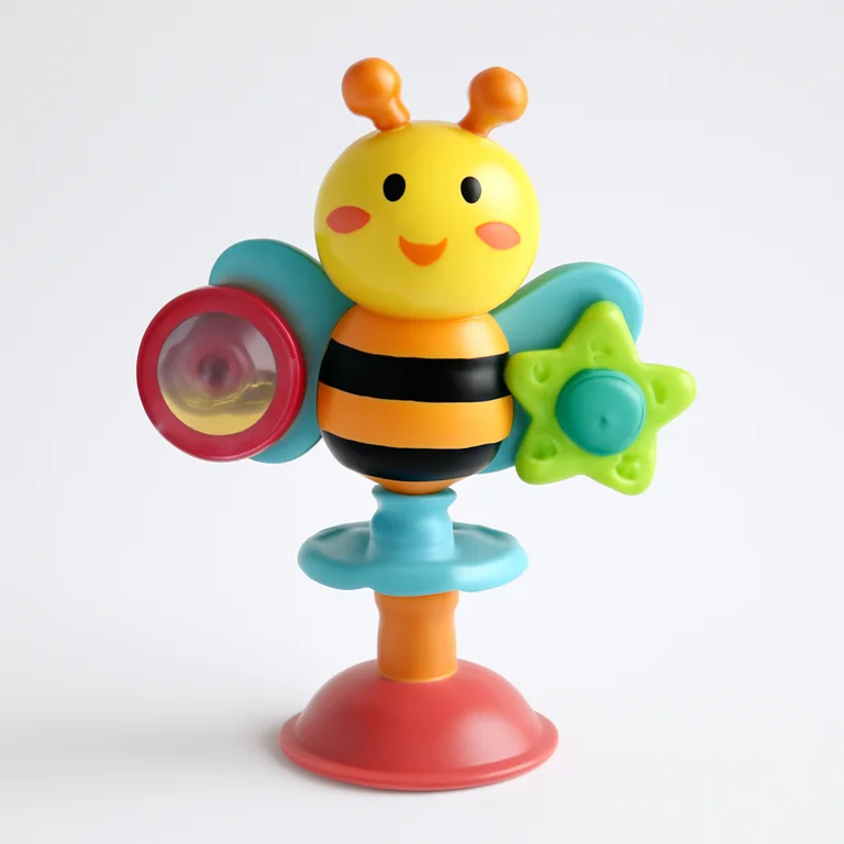 Playgro Obrotowa zabawka na przyssawce Pszczółka