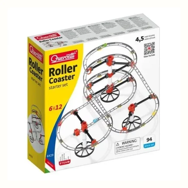 Roller Coaster Zestaw startowy Quercetti tor kulkowy