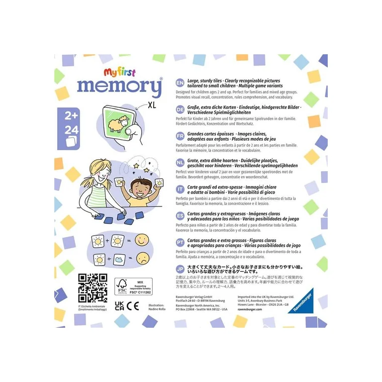 Ravensburger My First Memory — Dżungla (2x24 pary)