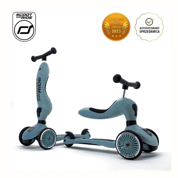 Scoot and Ride Highwaykick 1 2w1 1-5 lat Steel