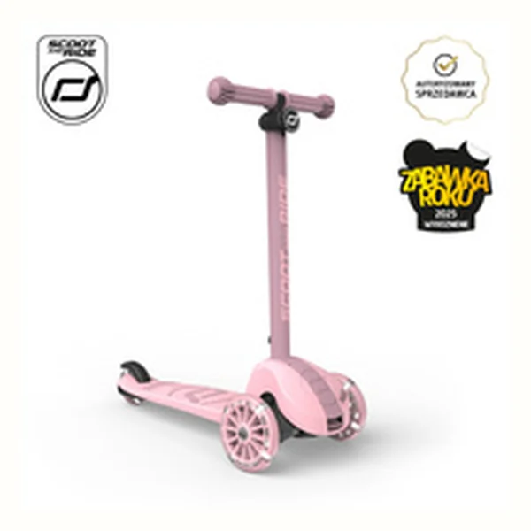 Scoot and Ride Highwaykick 3S Hulajnoga Trójkołowa LED 2w1 Rose